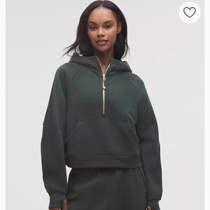 Lululemon Scuba Oversized Half-Zip Sweatshirt – Forest Green – XS/S